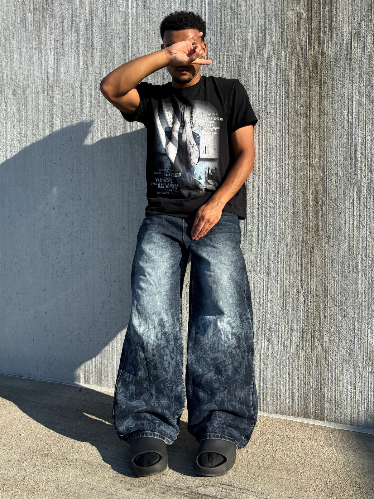 Baggy Battle Scarred Denim