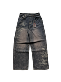 1 of 3 “TRENCH" Edition Baggy Battle Scarred denim