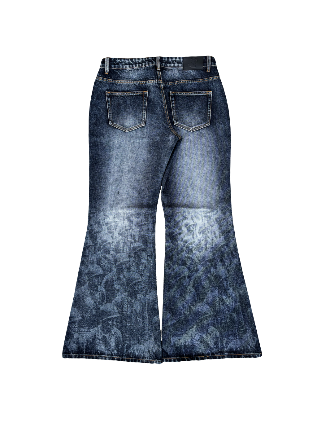 Flared Battle Scarred Denim